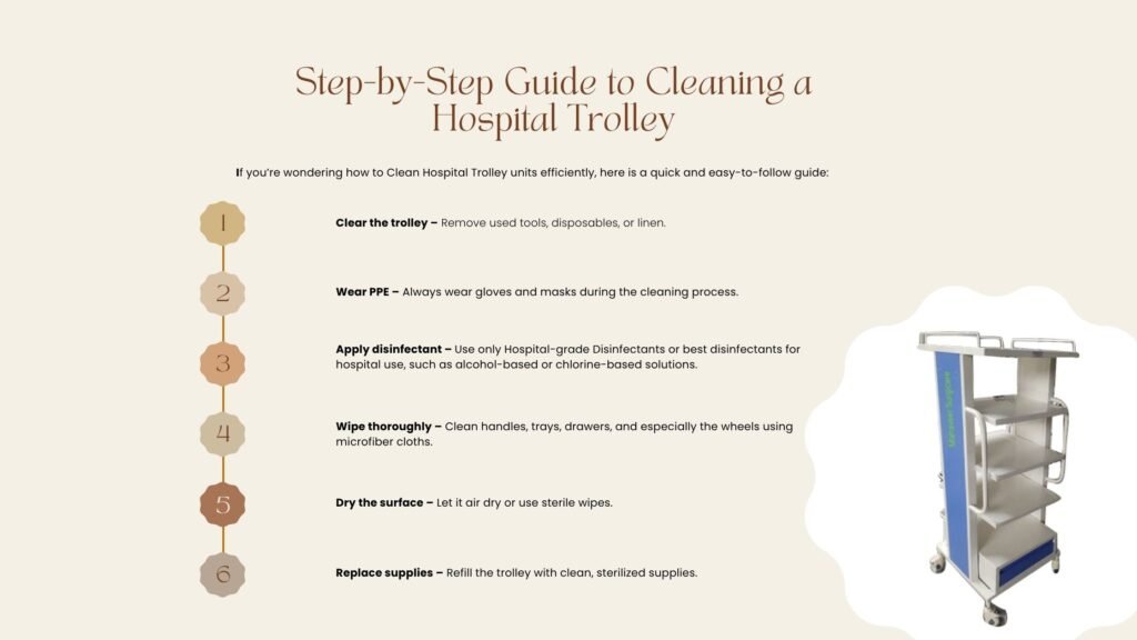 Guide to Cleaning a Hospital Trolley
