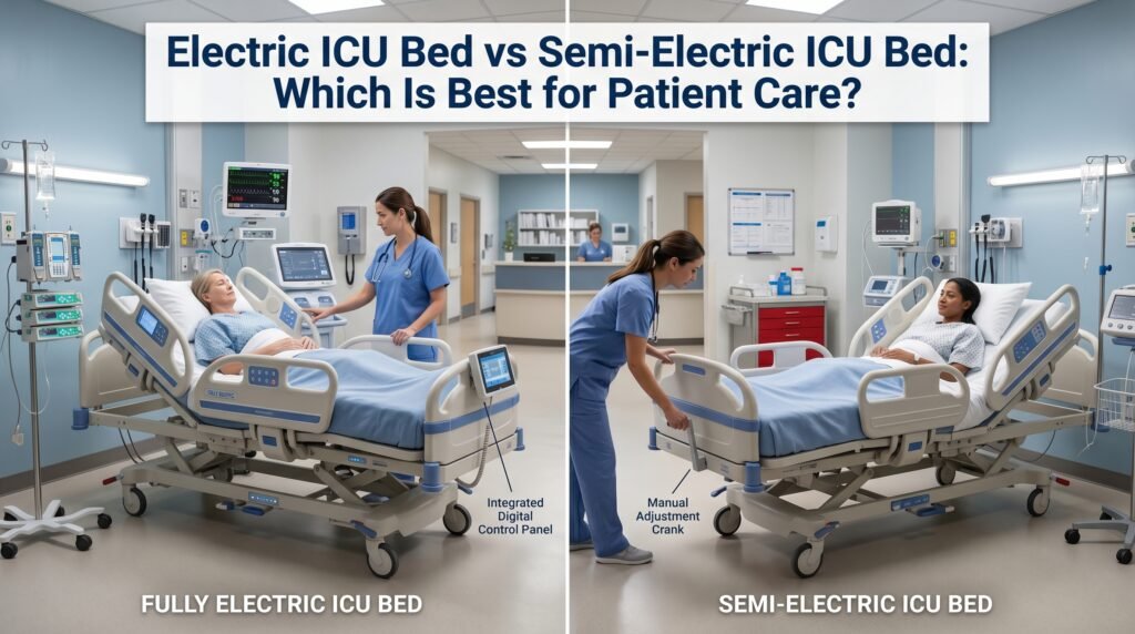 Fully Electric ICU Bed vs Semi Electric ICU Bed